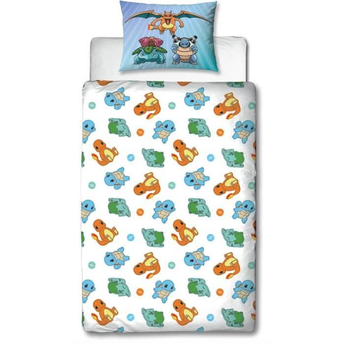 Duvet cover set Pokmon 25 x 4 x 30 cm Blue Double 2 Pieces