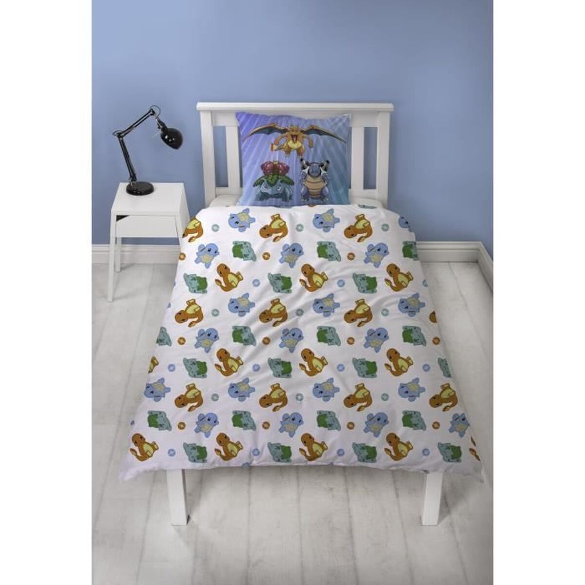 Duvet cover set Pokmon 25 x 4 x 30 cm Blue Double 2 Pieces