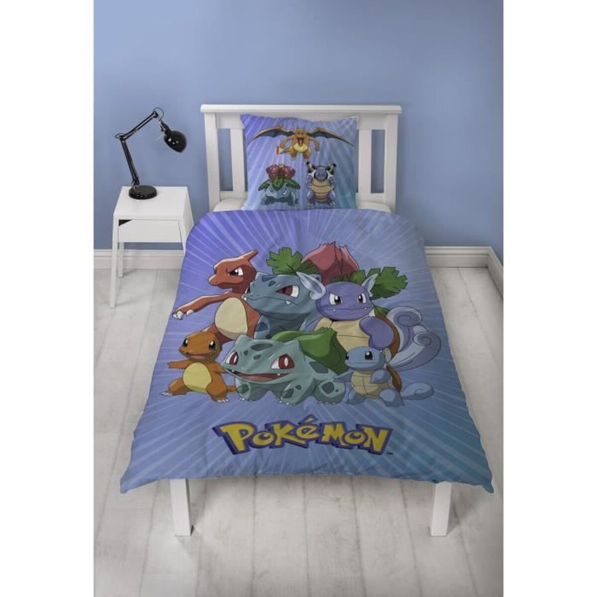 Duvet cover set Pokmon 25 x 4 x 30 cm Blue Double 2 Pieces