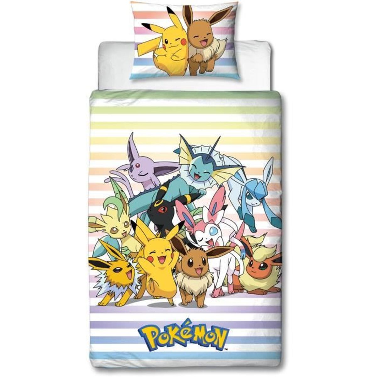 Duvet cover set Pokmon 25 x 5 x 30 cm Multicolour Double 2 Pieces