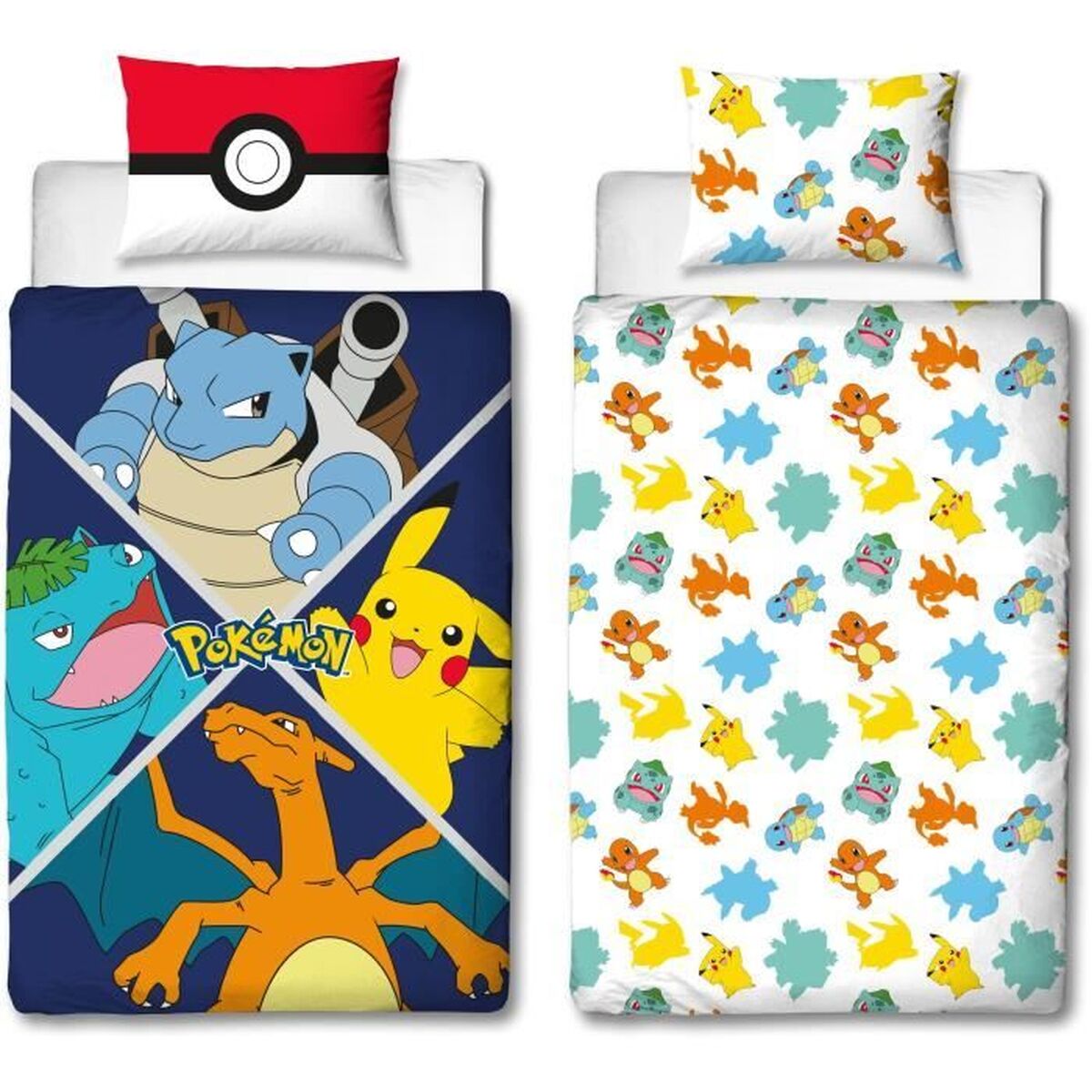 Duvet cover set Pokmon 25 x 4 x 30 cm Multicolour Double 2 Pieces