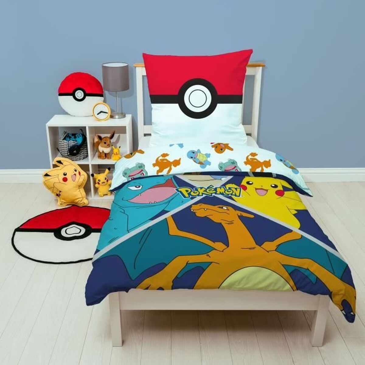 Duvet cover set Pokmon 25 x 4 x 30 cm Multicolour Double 2 Pieces