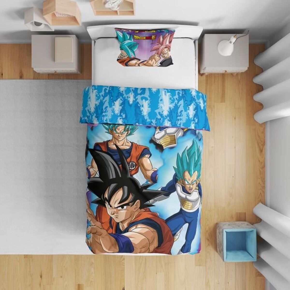 Duvet cover set Dragon Ball 25 x 5 x 29 cm Multicolour Double 2 Pieces
