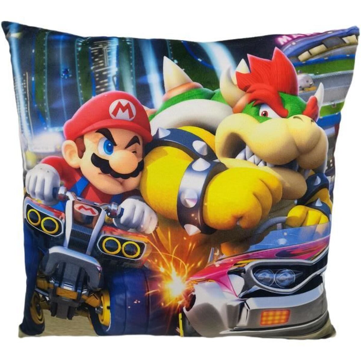 Cushion Mario Bros Multicolour Polyester Children’s Cushion Mario Bros Multicolour Polyester Children’s