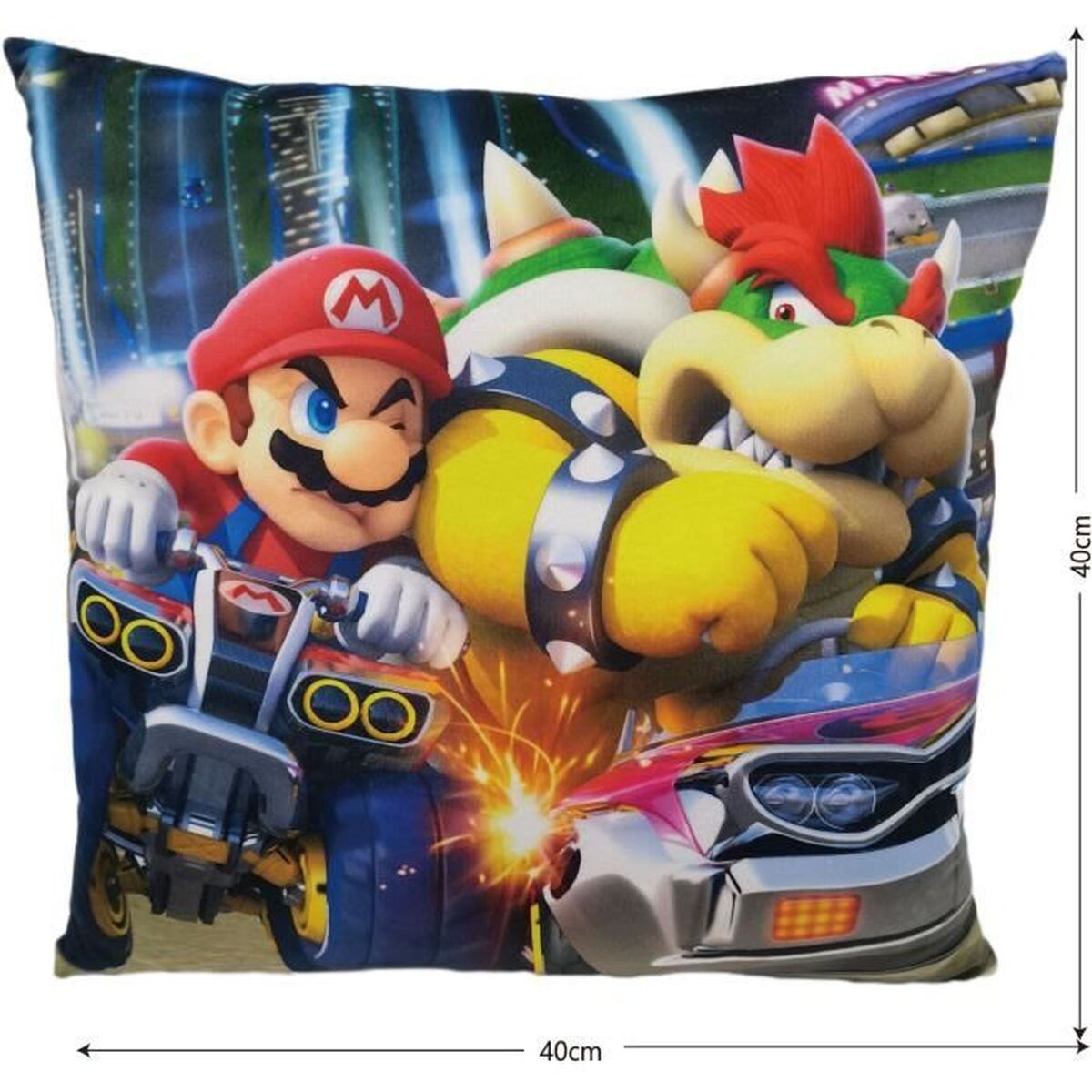 Cushion Mario Bros Multicolour Polyester Children’s