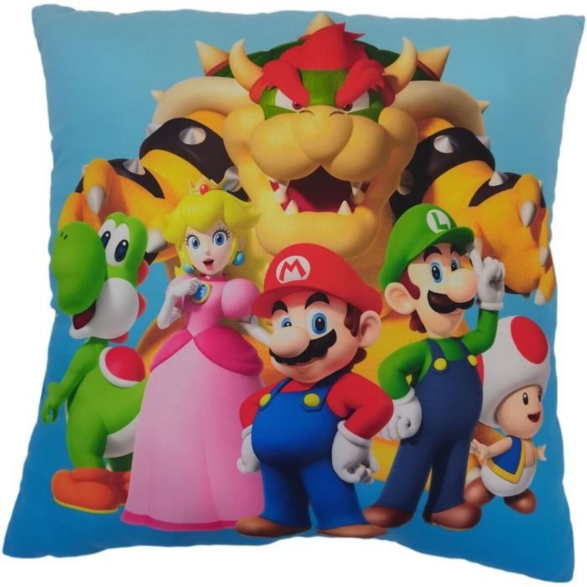 Cushion Mario Bros 41 x 3 x 39 cm Multicolour Polyester Children’s Cushion Mario Bros 41 x 3 x 39 cm Multicolour Polyester Children’s