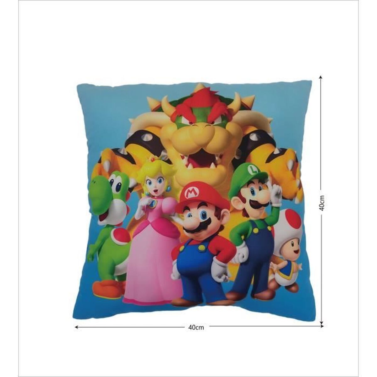 Cushion Mario Bros 41 x 3 x 39 cm Multicolour Polyester Children’s