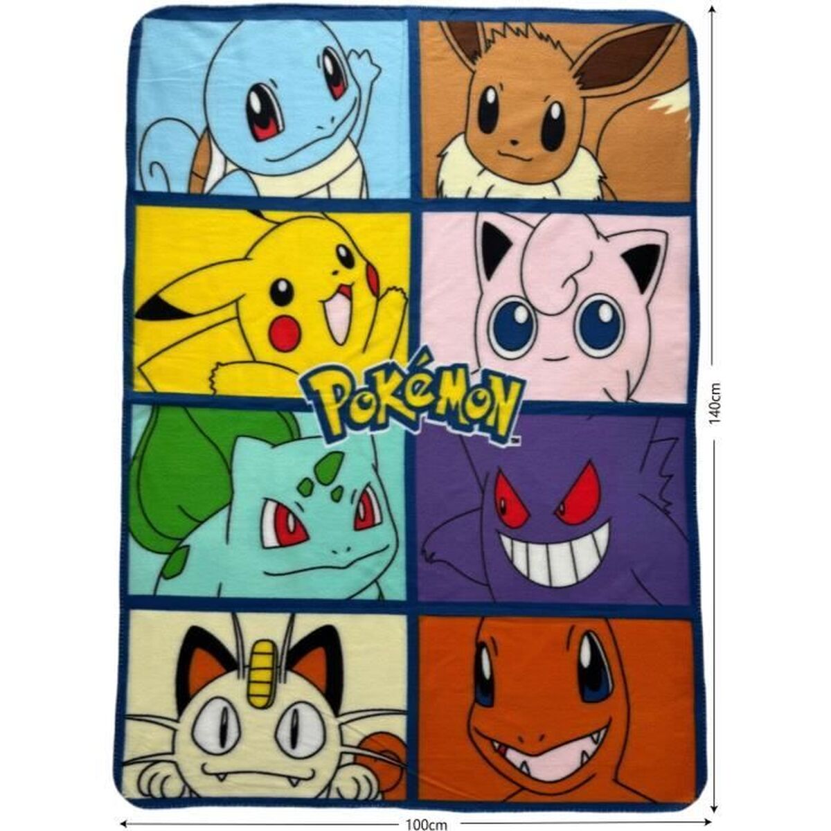 Blanket Pokmon 12 x 10 x 24 cm Multicolour animals
