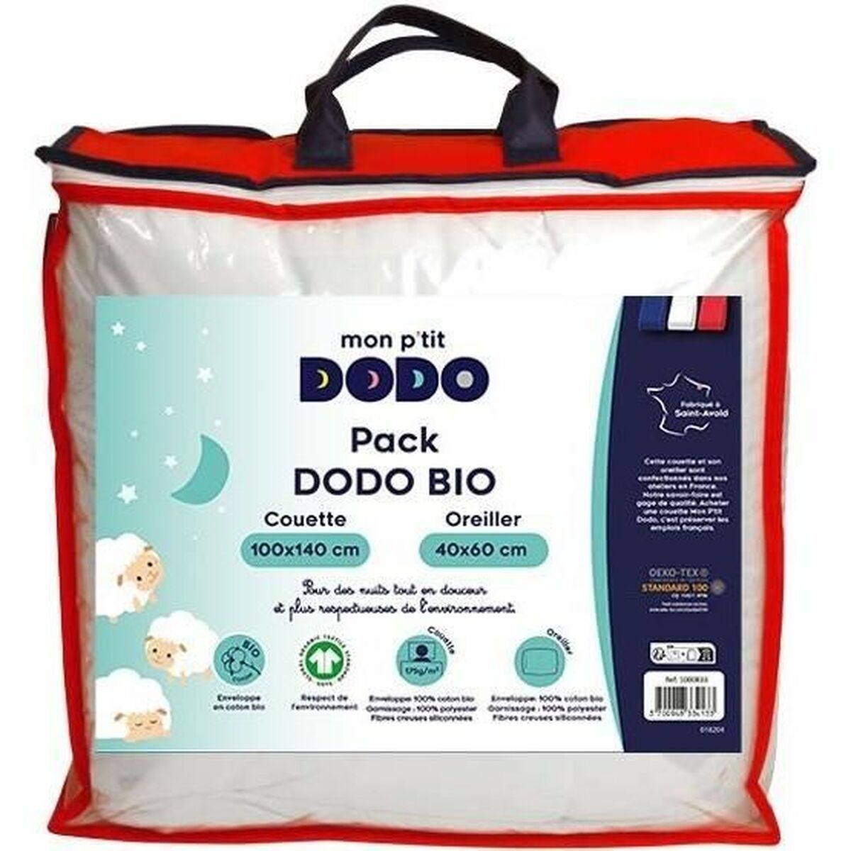 Duvet P’TIT DODO 100 x 140 cm White 2 Pieces