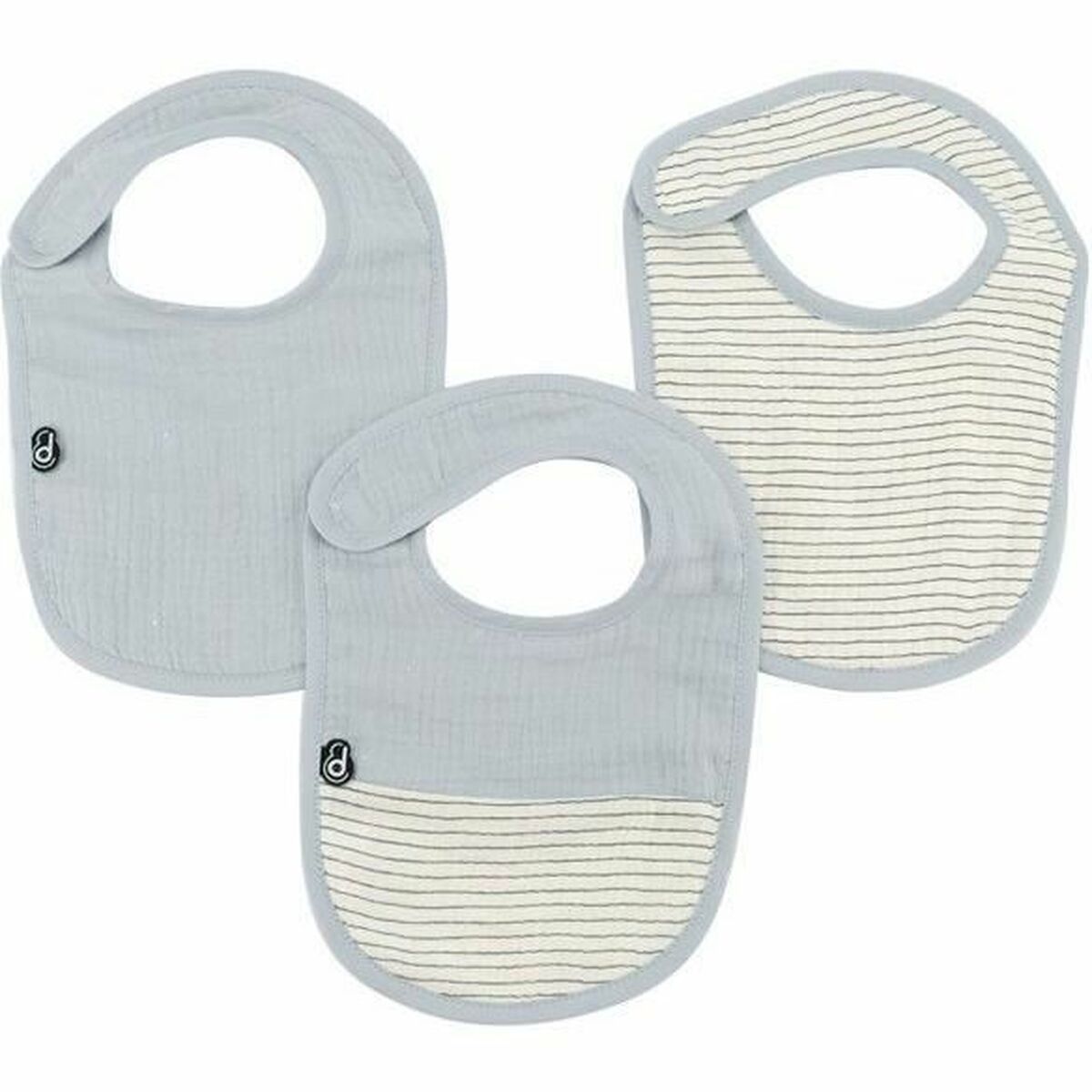 Bib Domiva Blue Cotton 3 Pieces (3 Units) Bib Domiva Blue Cotton 3 Pieces (3 Units)
