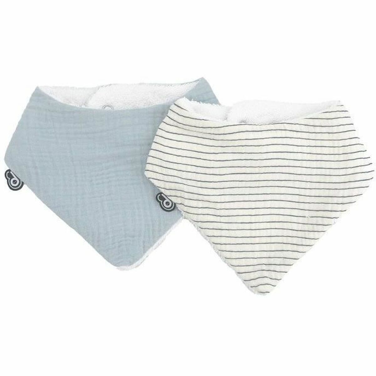 Bib Domiva Blue Cotton 2 Pieces (2 Units) Bib Domiva Blue Cotton 2 Pieces (2 Units)
