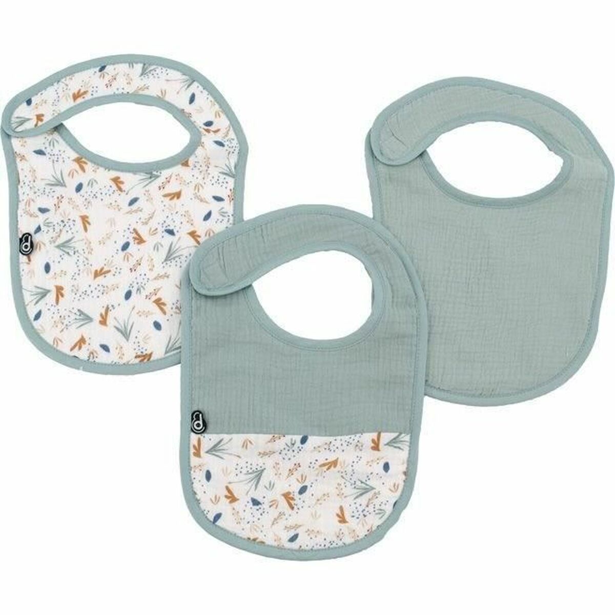 Bib Domiva Celeste Cotton 3 Pieces (3 Units) Bib Domiva Celeste Cotton 3 Pieces (3 Units)