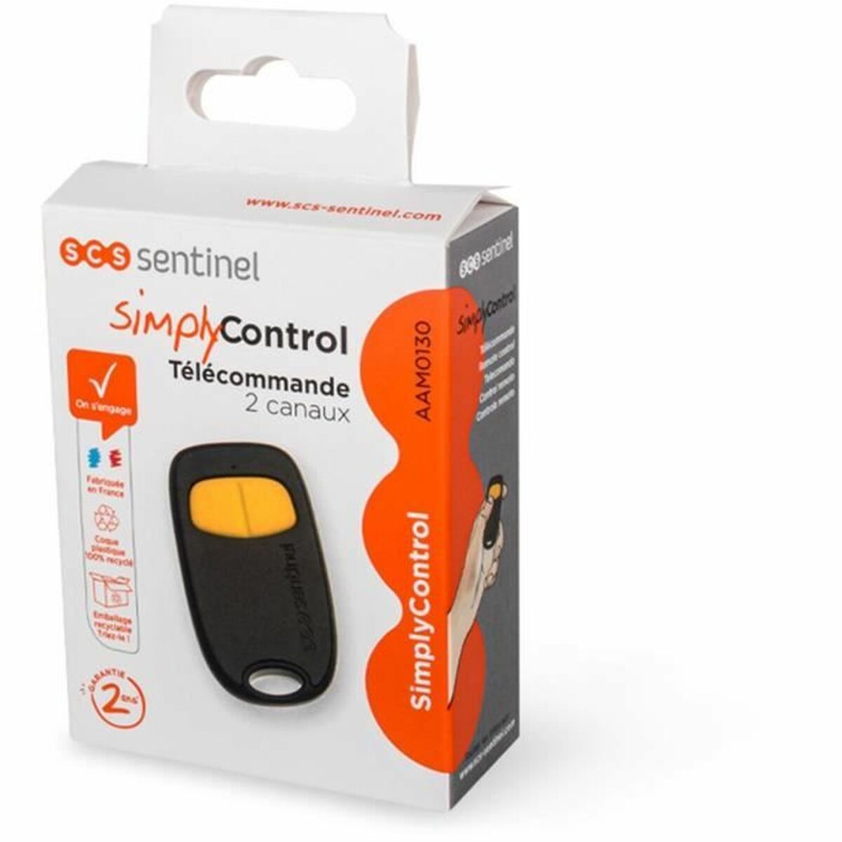 Remote control SCS SENTINEL SimplyControl 40 m Yellow