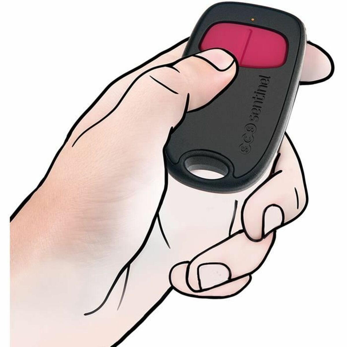 Universal Remote Control SCS SENTINEL SimplyControl Black Fuchsia 40 m