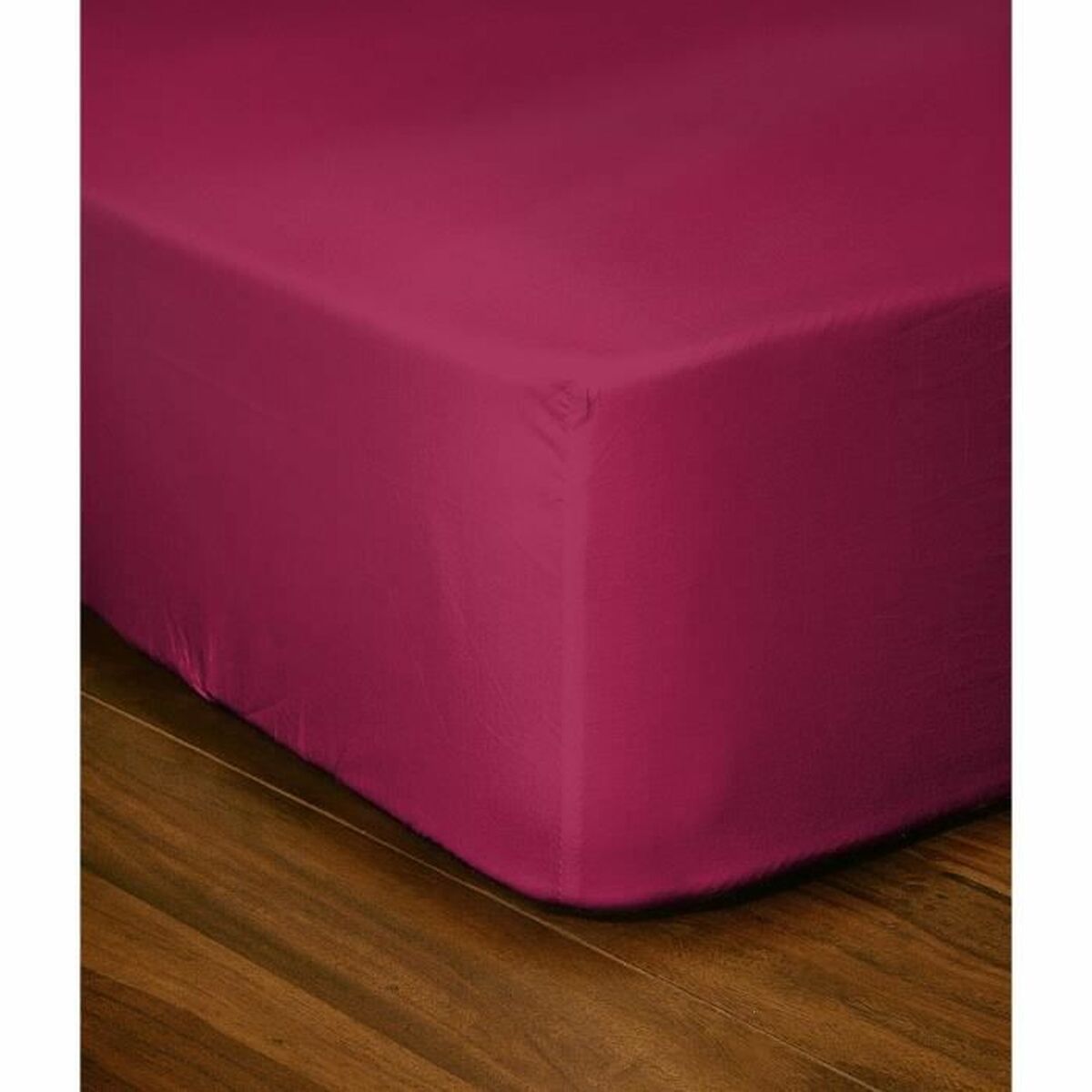 Fitted bottom sheet Lovely Home LH71607 Fuchsia Rose 180 x 200 + 35 cm