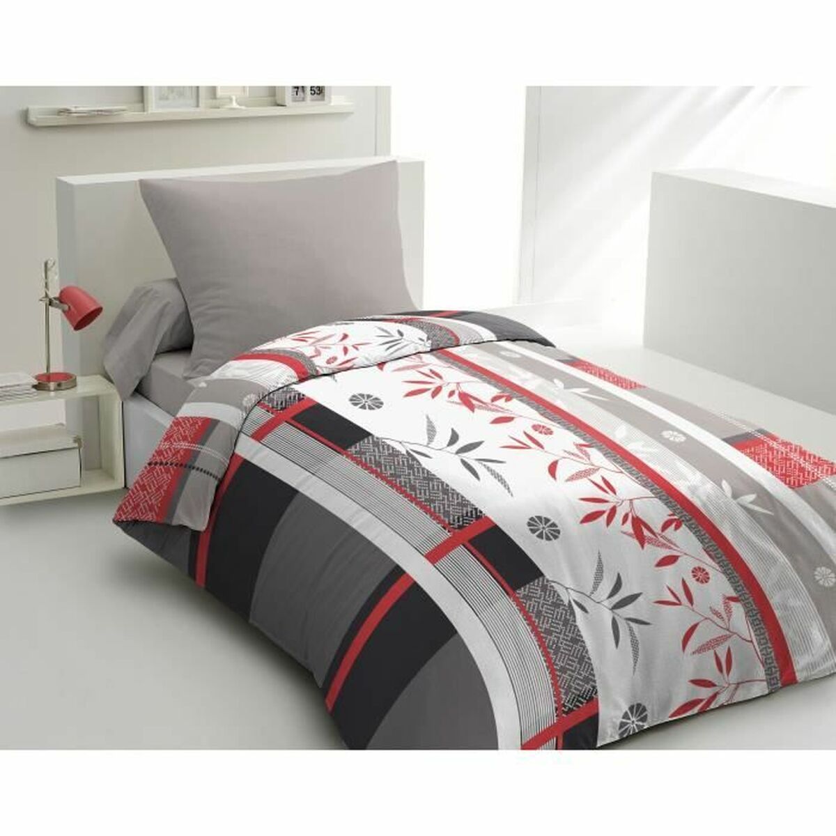 Duvet cover set HOME LINGE PASSION Blue White rouge 140 x 200 cm Double 2 Pieces