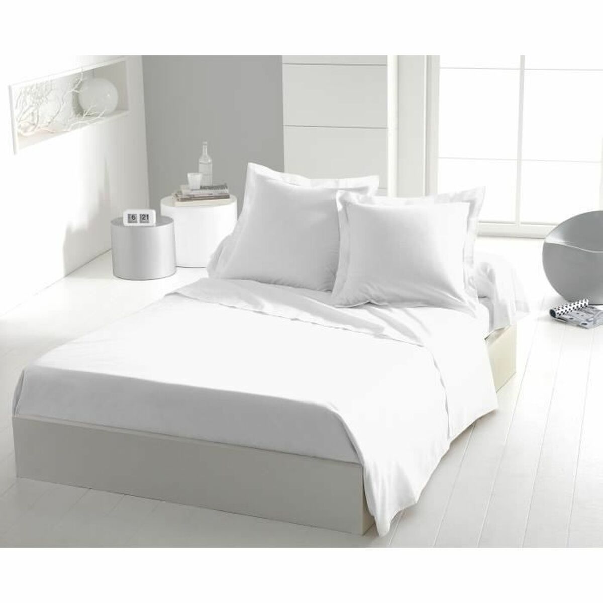 Bedding set HOME LINGE PASSION Flat sheet White Single bed 180 x 290 cm Bedding set HOME LINGE PASSION Flat sheet White Single bed 180 x 290 cm