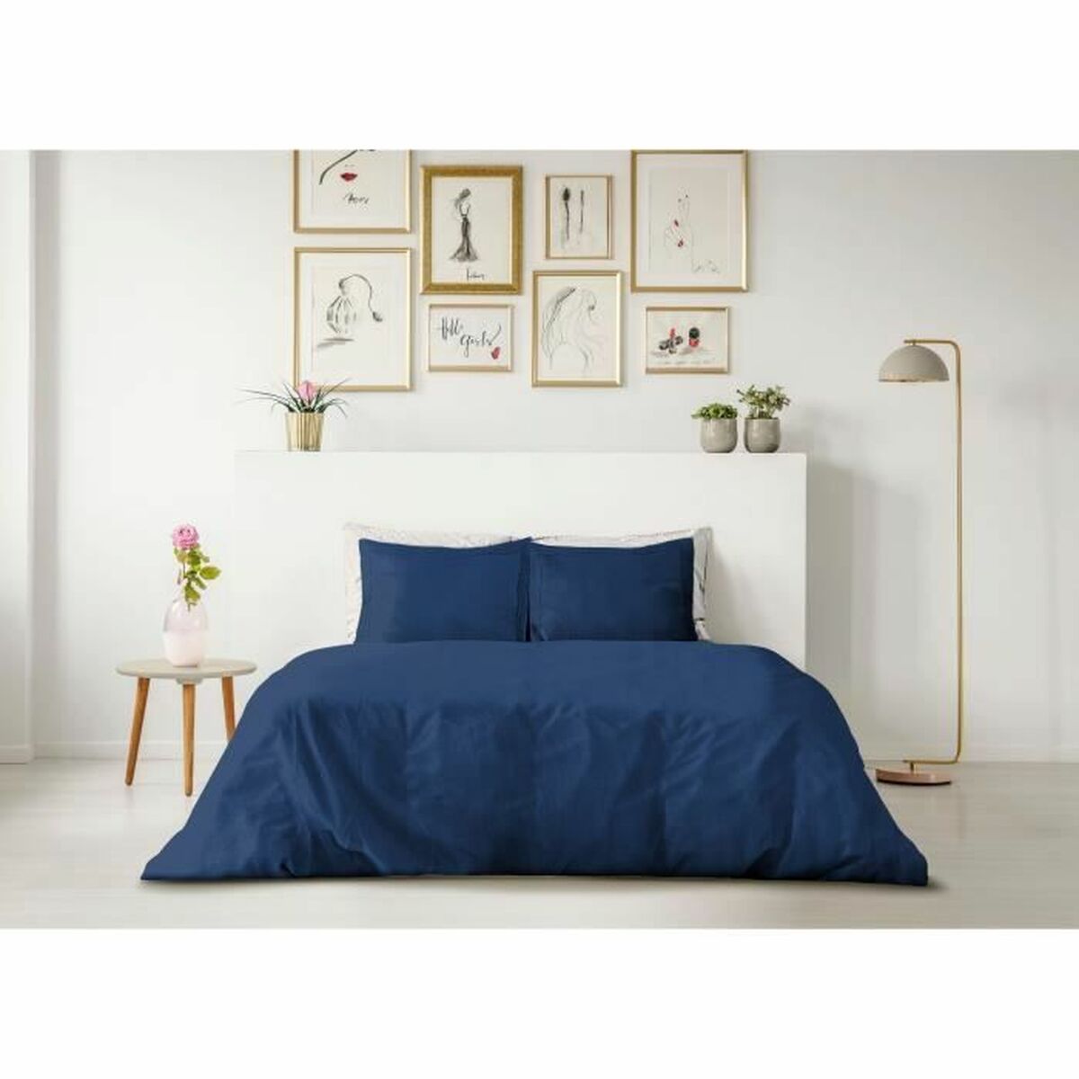 Duvet cover set Lovely Home Dark blue 240 x 260 cm