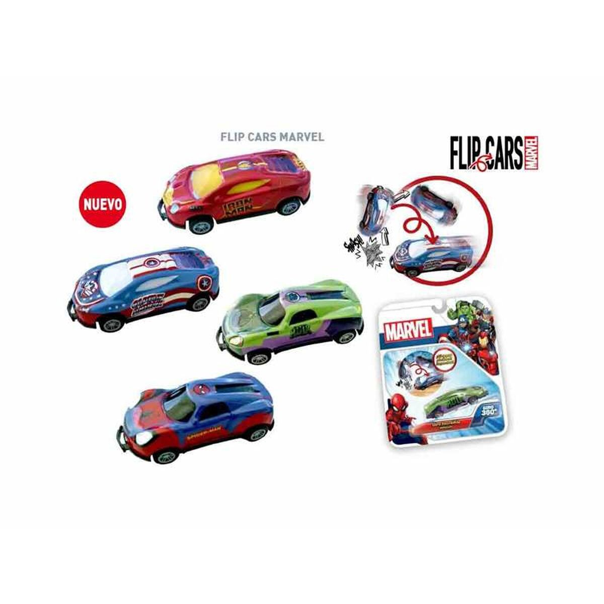 Toy car Bandai Flip Cars Marvel