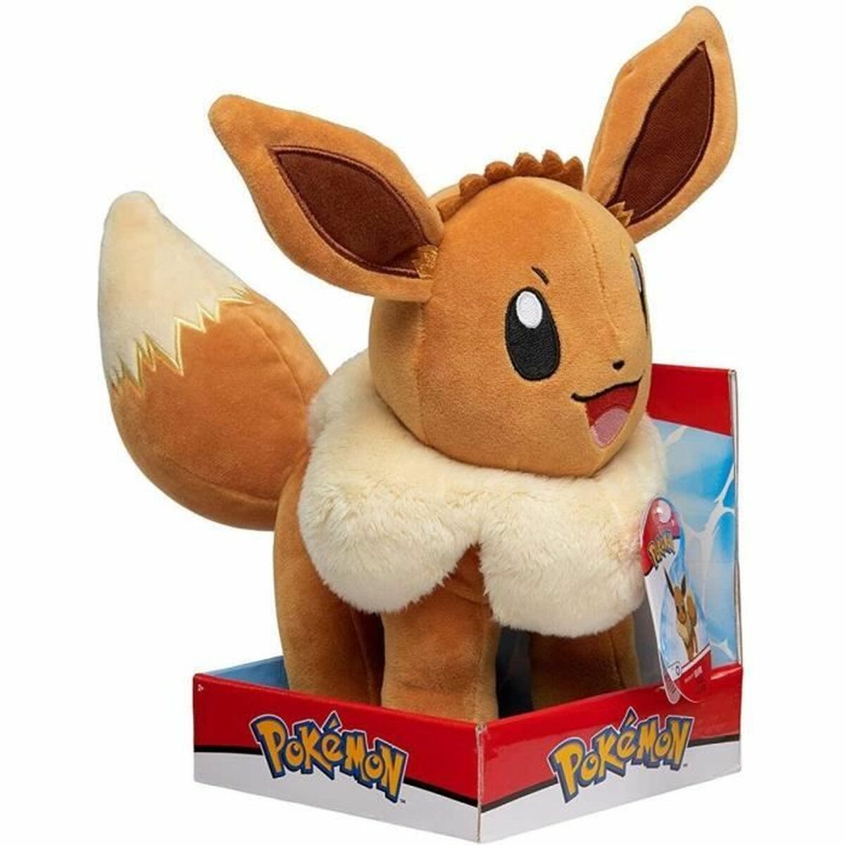 Fluffy toy PokÃ©mon Eevee 30 cm Brown