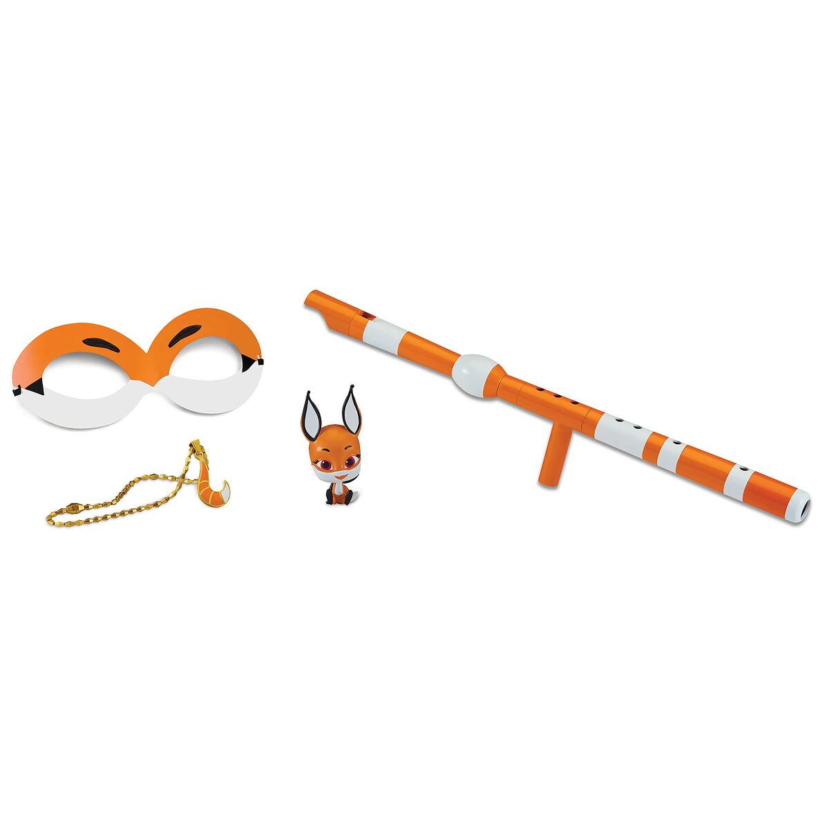 Costume for Children Miraculous: Tales of Ladybug & Cat Noir Transformation Set – Rena Rouge Orange 4 Pieces