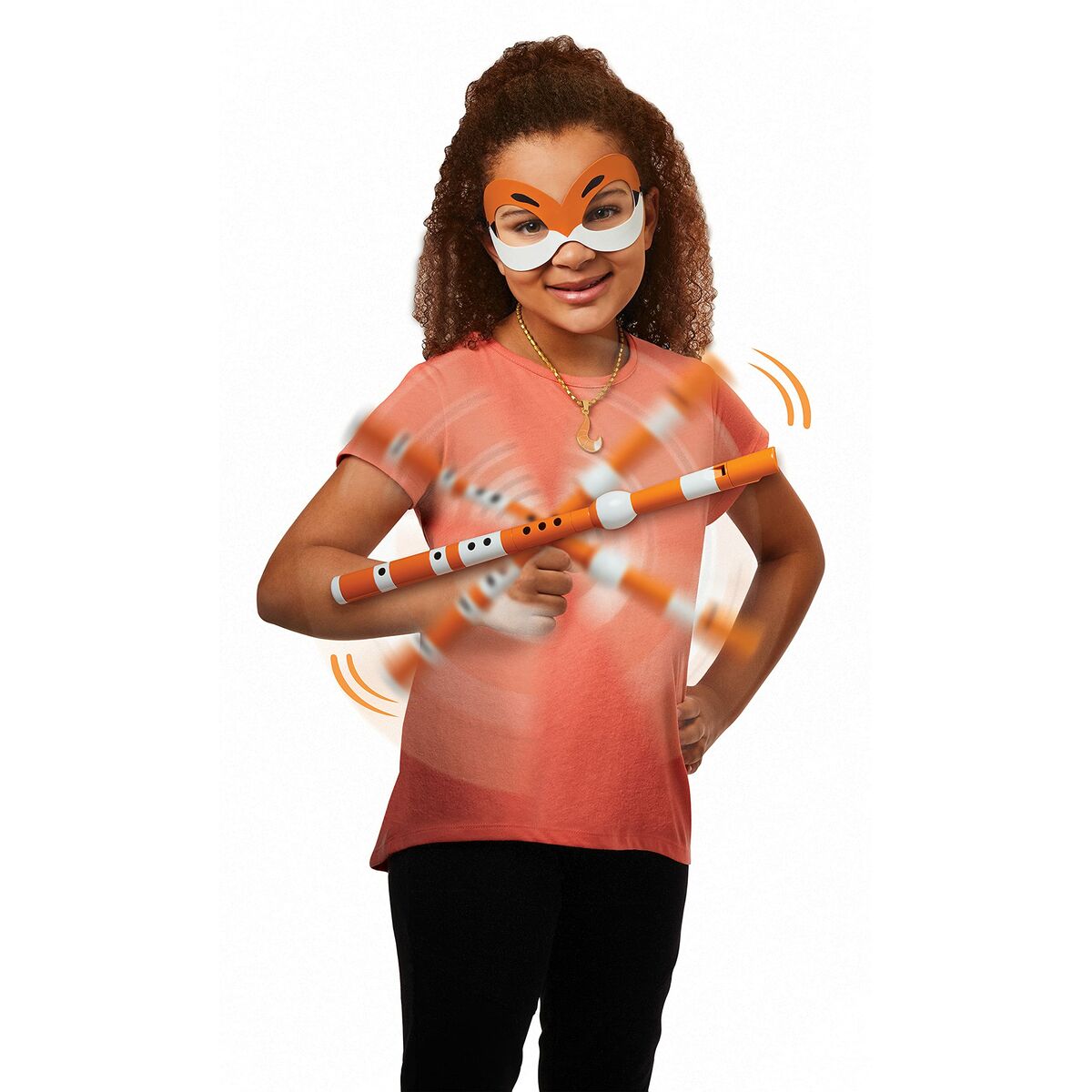 Costume for Children Miraculous: Tales of Ladybug & Cat Noir Transformation Set – Rena Rouge Orange 4 Pieces