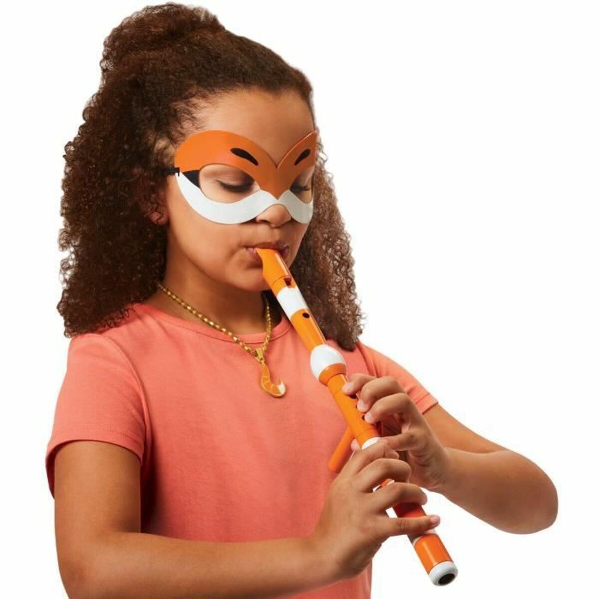 Costume for Children Miraculous: Tales of Ladybug & Cat Noir Transformation Set – Rena Rouge Orange 4 Pieces