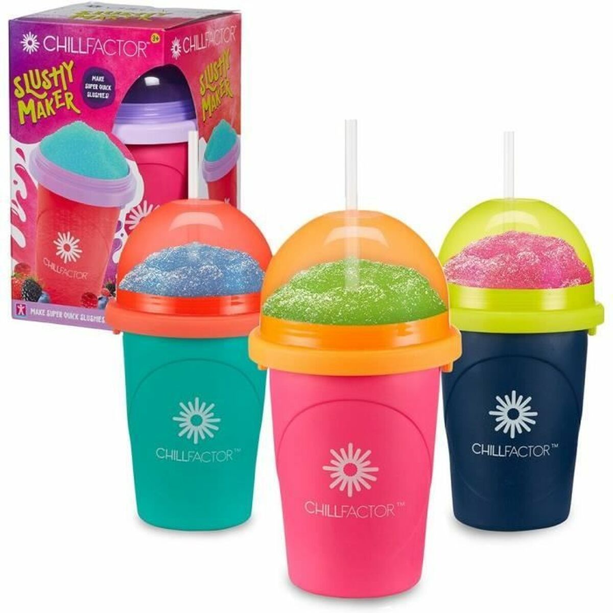 Cup for Making Ice Creams and Slushies with Recipes Bandai Chillfactor Granita Mug Rose Plastic Cup for Making Ice Creams and Slushies with Recipes Bandai Chillfactor Granita Mug Rose Plastic