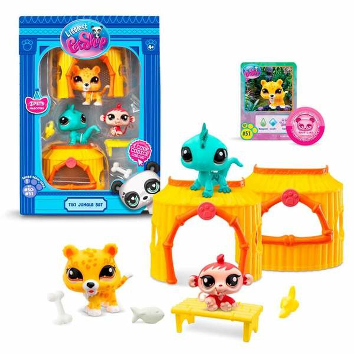 Playset Bandai Littlest Pet Shop 8 Pieces Playset Bandai Littlest Pet Shop 8 Pieces