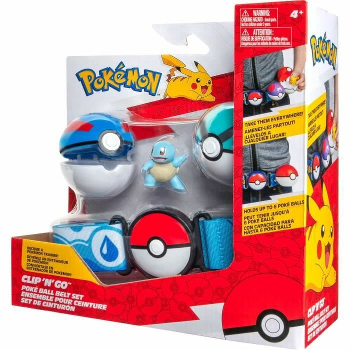 Set of Figures PokÃ©mon Clip ‘N’ Go – Squirtle 5 cm 5 Pieces