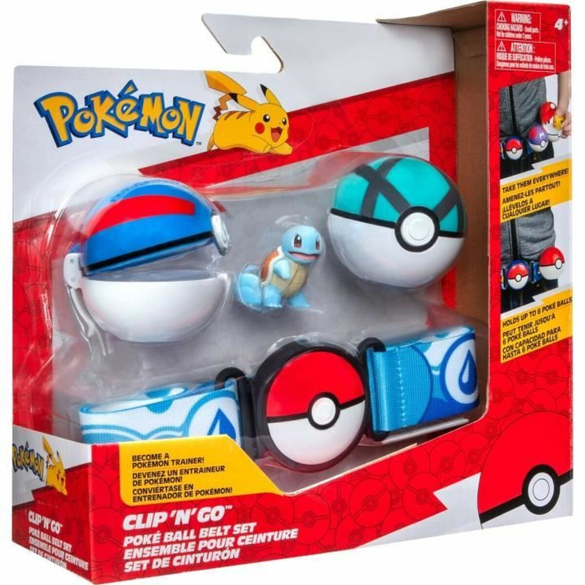 Set of Figures PokÃ©mon Clip ‘N’ Go – Squirtle 5 cm 5 Pieces