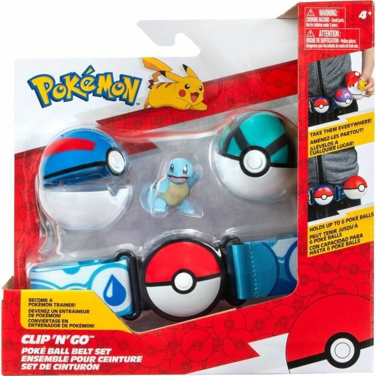 Set of Figures PokÃ©mon Clip ‘N’ Go – Squirtle 5 cm 5 Pieces