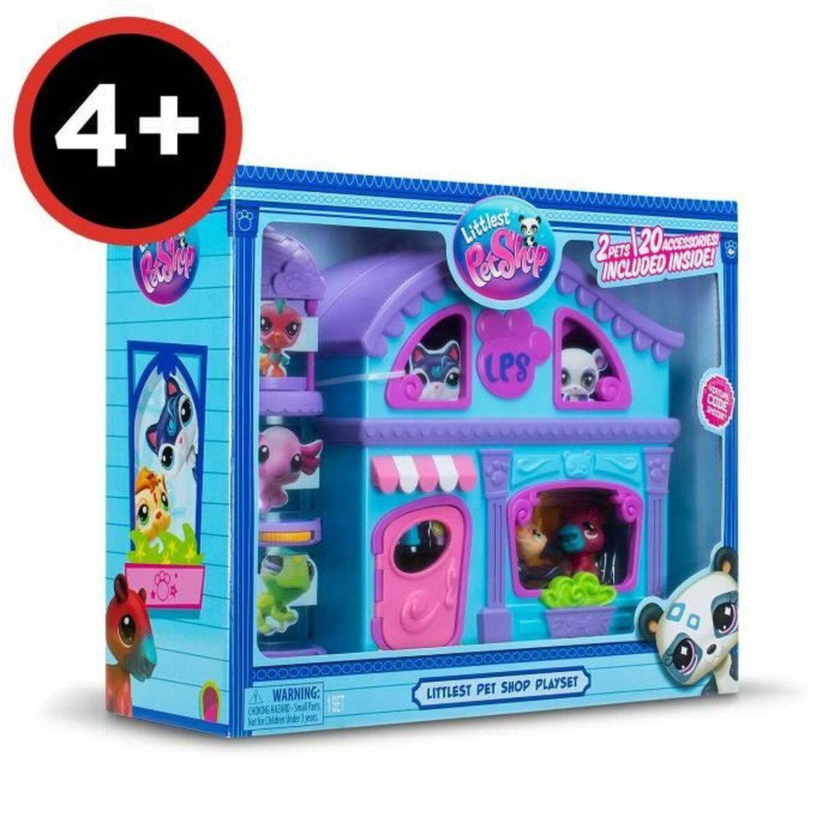 Playset Bandai The Big House Littlest Pet Shop 22 Pieces