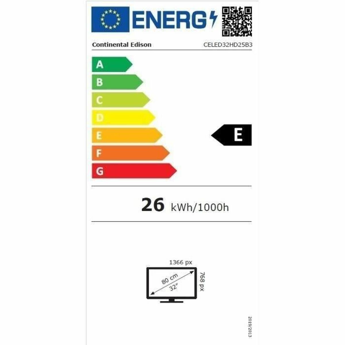 Smart TV Continental Edison 32″ HD