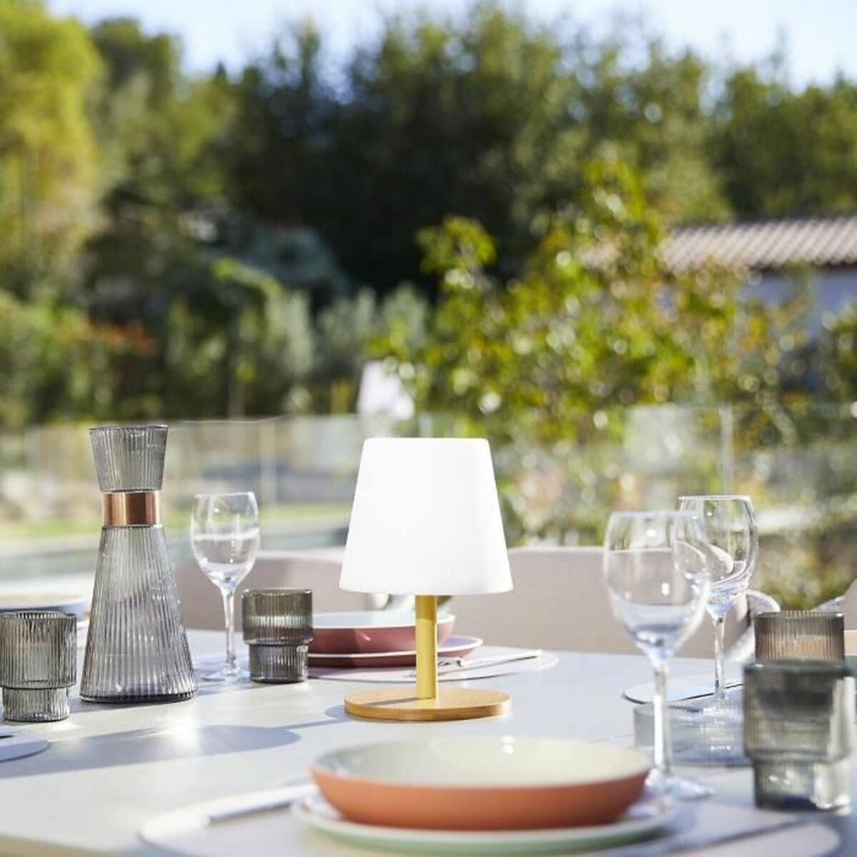 Solar lamp Lumisky White Grey