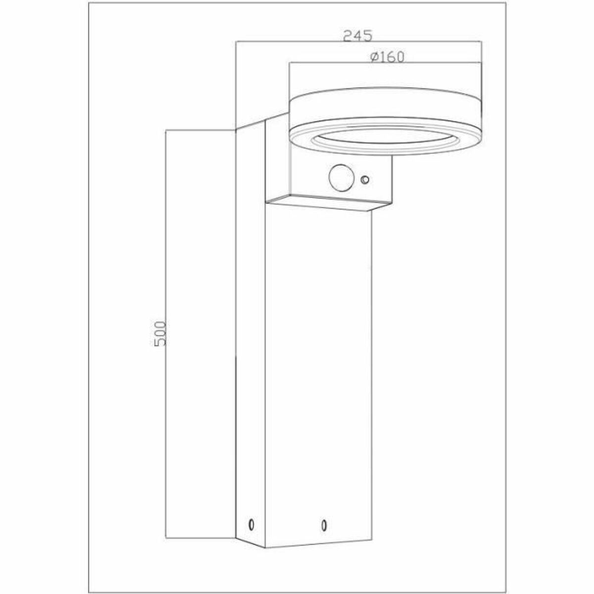 Solar lamp Galix G4590B Silver 1000 Lm