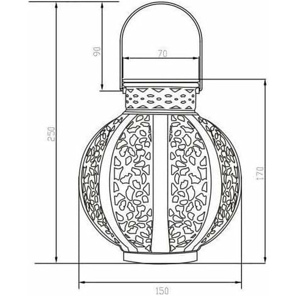 Solar lamp Galix Beige