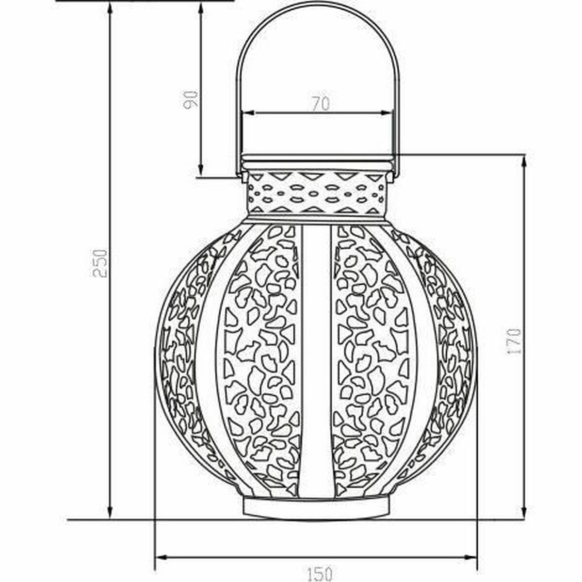 Solar lamp Galix Beige