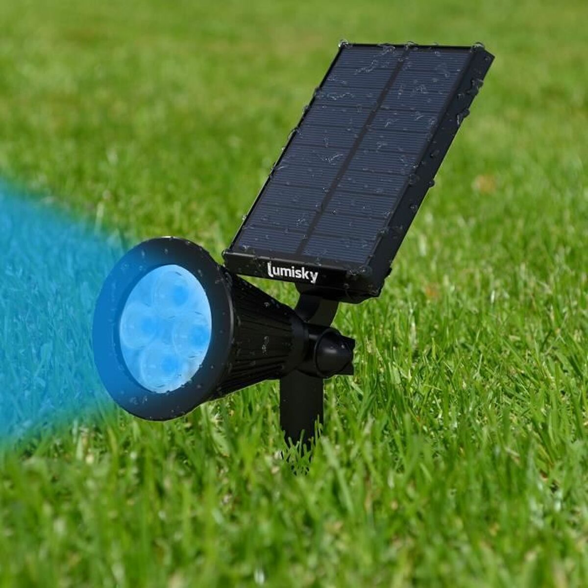 Solar lamp Lumisky Black rouge 200 Lm (2 Pieces) (2 Units)