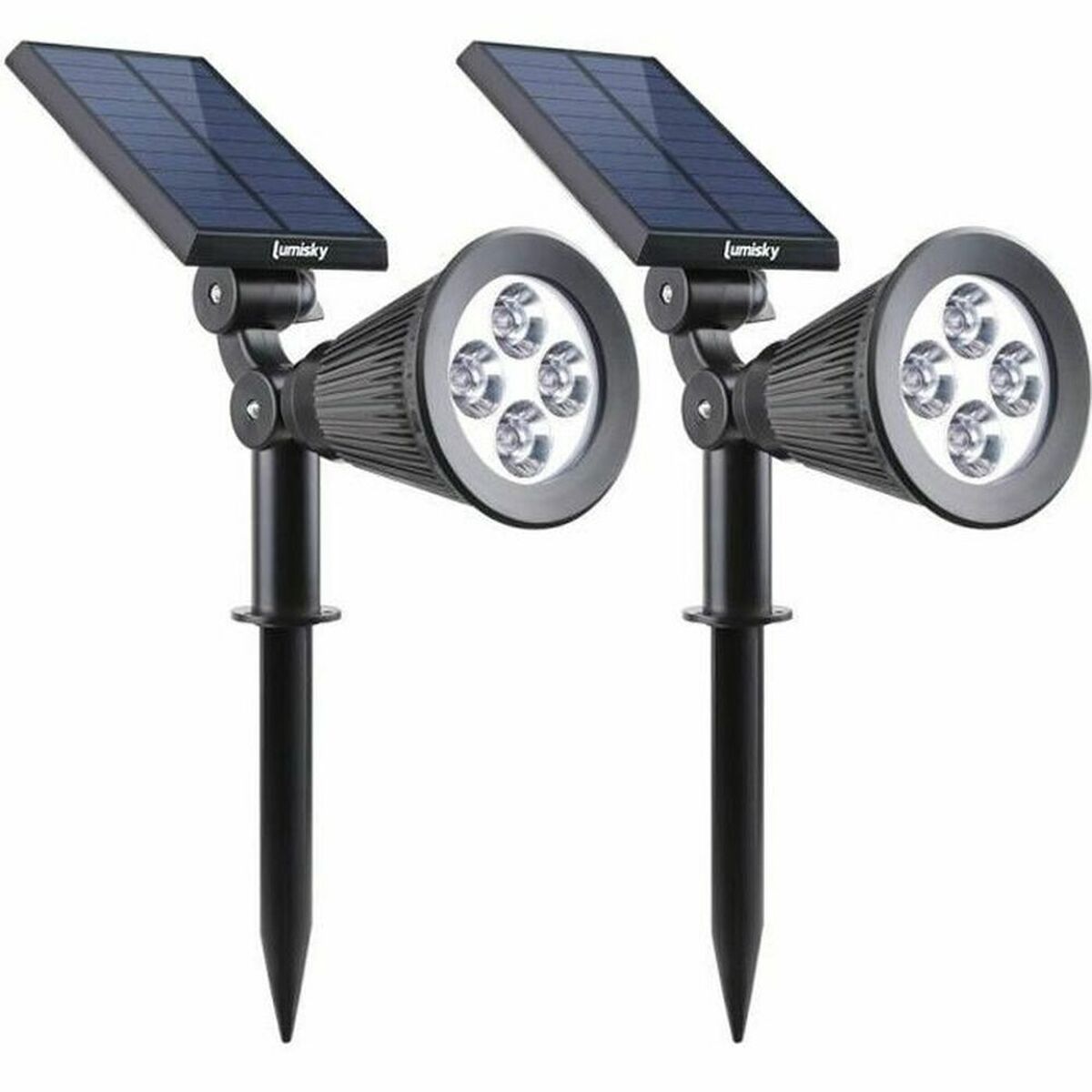 Solar-powered spotlight Lumisky 3760119732779 Adjustable 2-in-1 (2 Units) Solar-powered spotlight Lumisky 3760119732779 Adjustable 2-in-1 (2 Units)