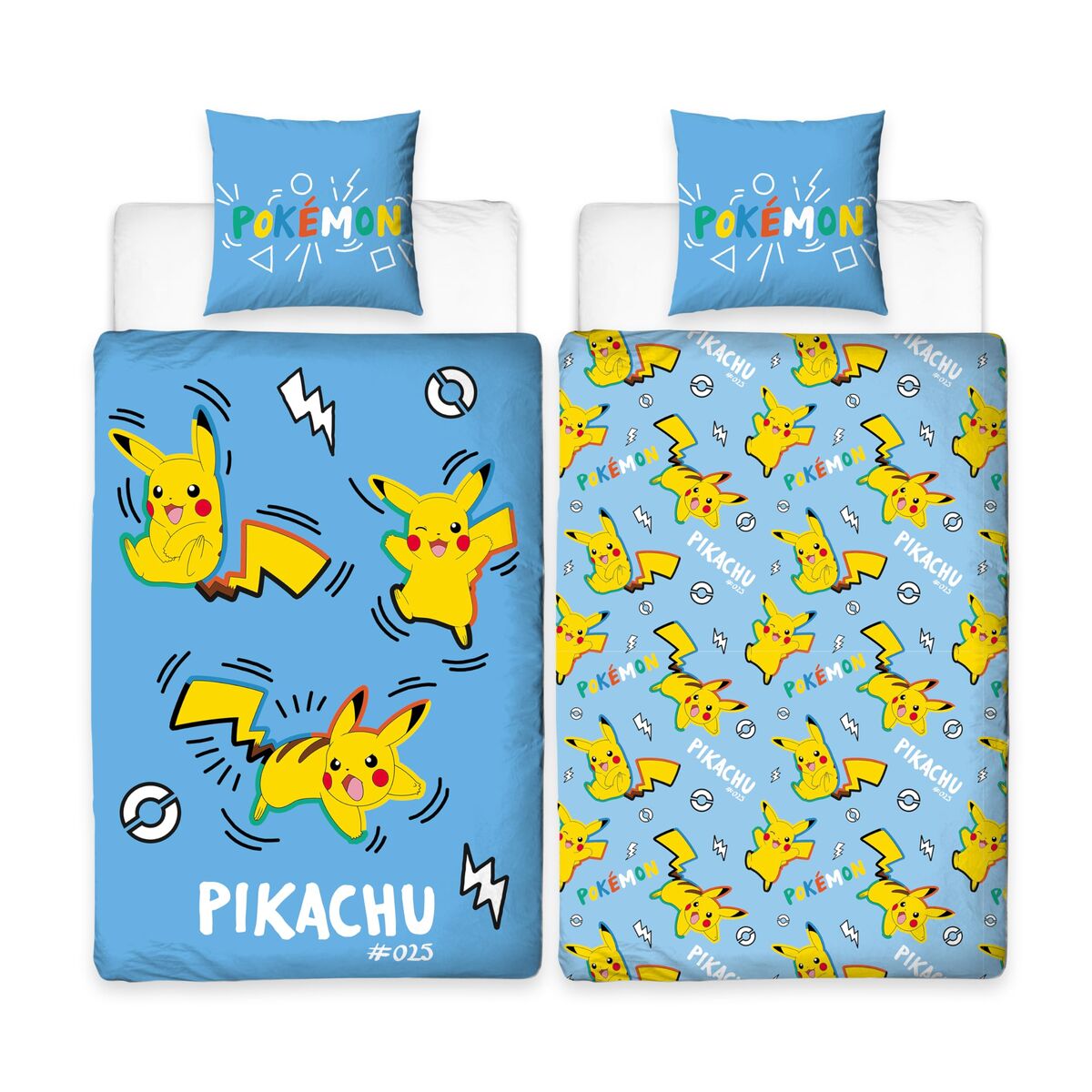 Duvet cover set Pokmon Blue 2 Pieces