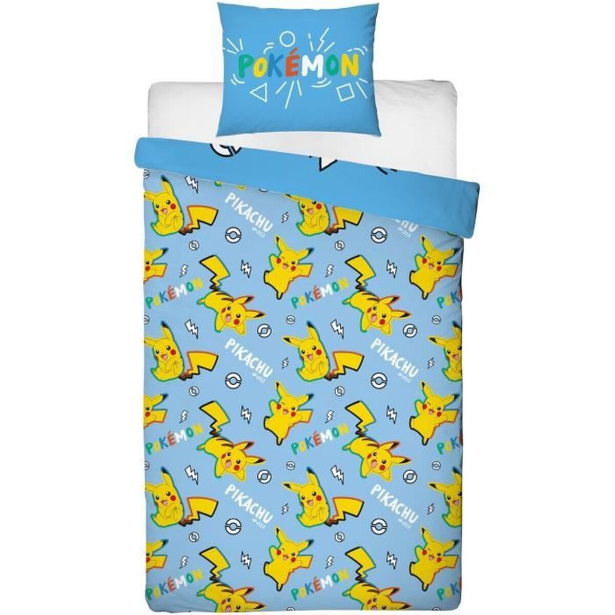 Duvet cover set Pokmon Blue 2 Pieces