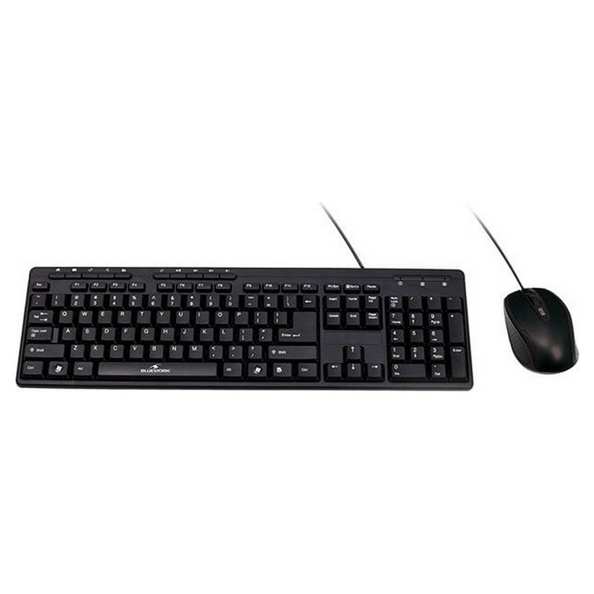Keyboard and Mouse Bluestork BSPACKFIRSTII Black French AZERTY Keyboard and Mouse Bluestork BSPACKFIRSTII Black French AZERTY