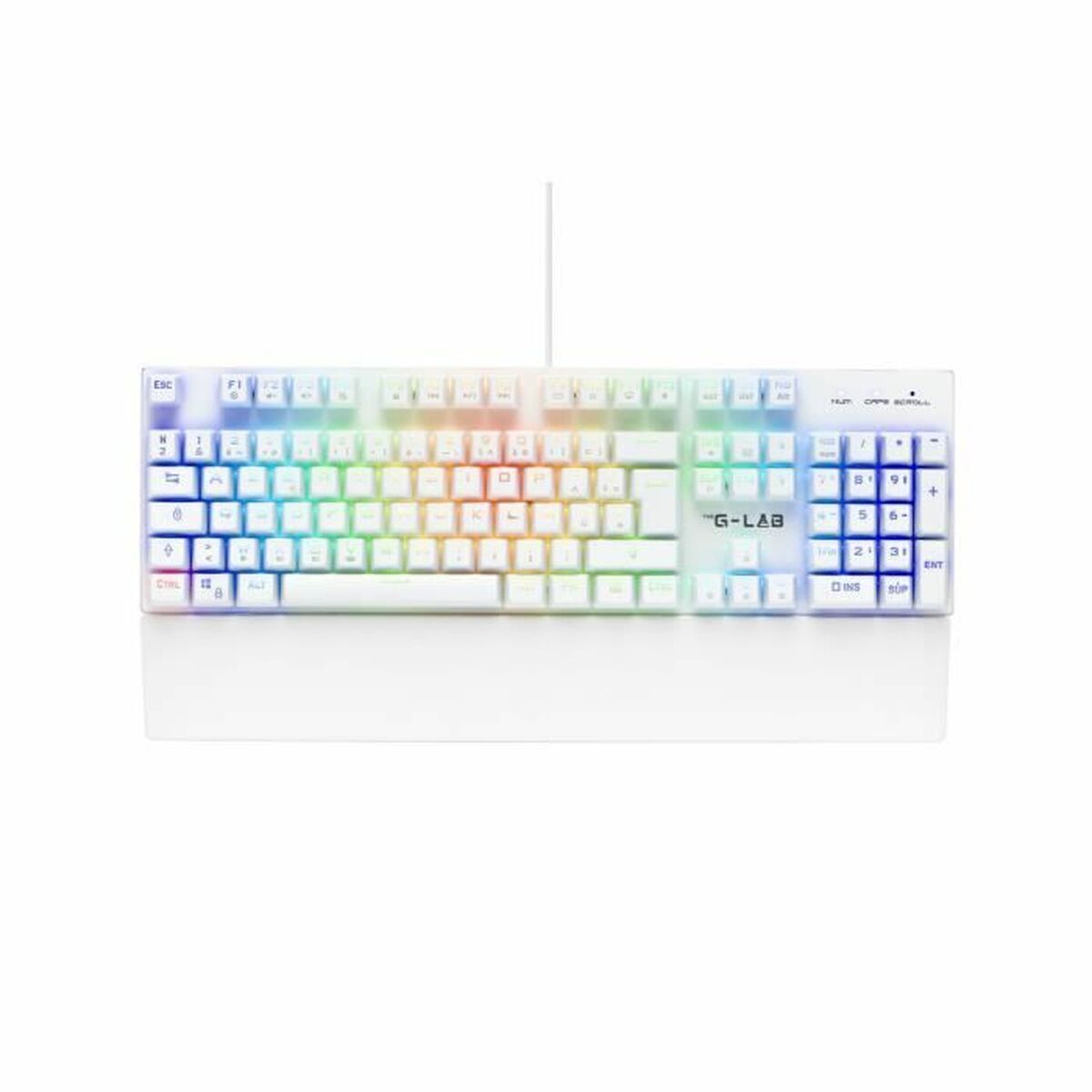 Mechanical keyboard The G-Lab KEYZ RUBIDIUM White Azerty French Mechanical keyboard The G-Lab KEYZ RUBIDIUM White Azerty French