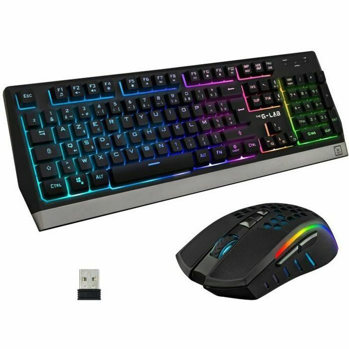 Keyboard and Mouse The G-Lab Combo Tungsten French AZERTY Keyboard and Mouse The G-Lab Combo Tungsten French AZERTY