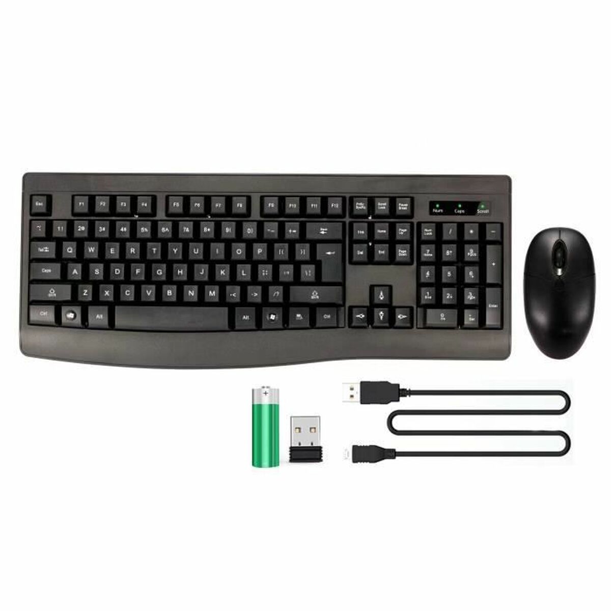 Keyboard and Mouse Bluestork Clavier Souris Sans Fil Black Keyboard and Mouse Bluestork Clavier Souris Sans Fil Black