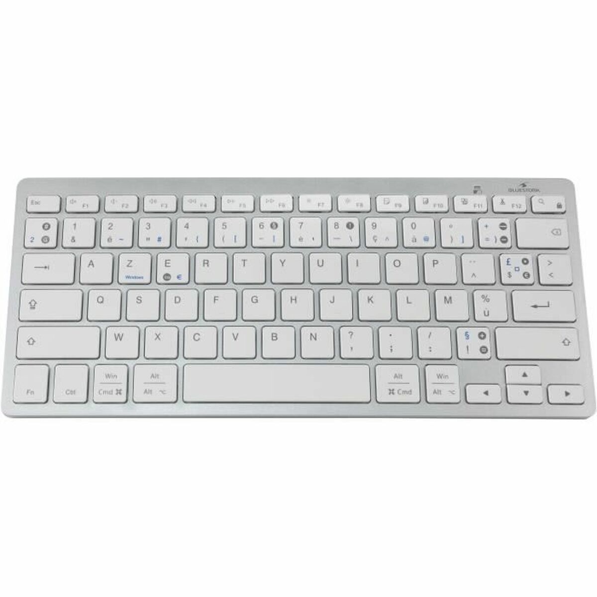 Bluetooth Keyboard Bluestork KB-MINI-PC-MAC/FR Azerty French White Bluetooth Keyboard Bluestork KB-MINI-PC-MAC/FR Azerty French White