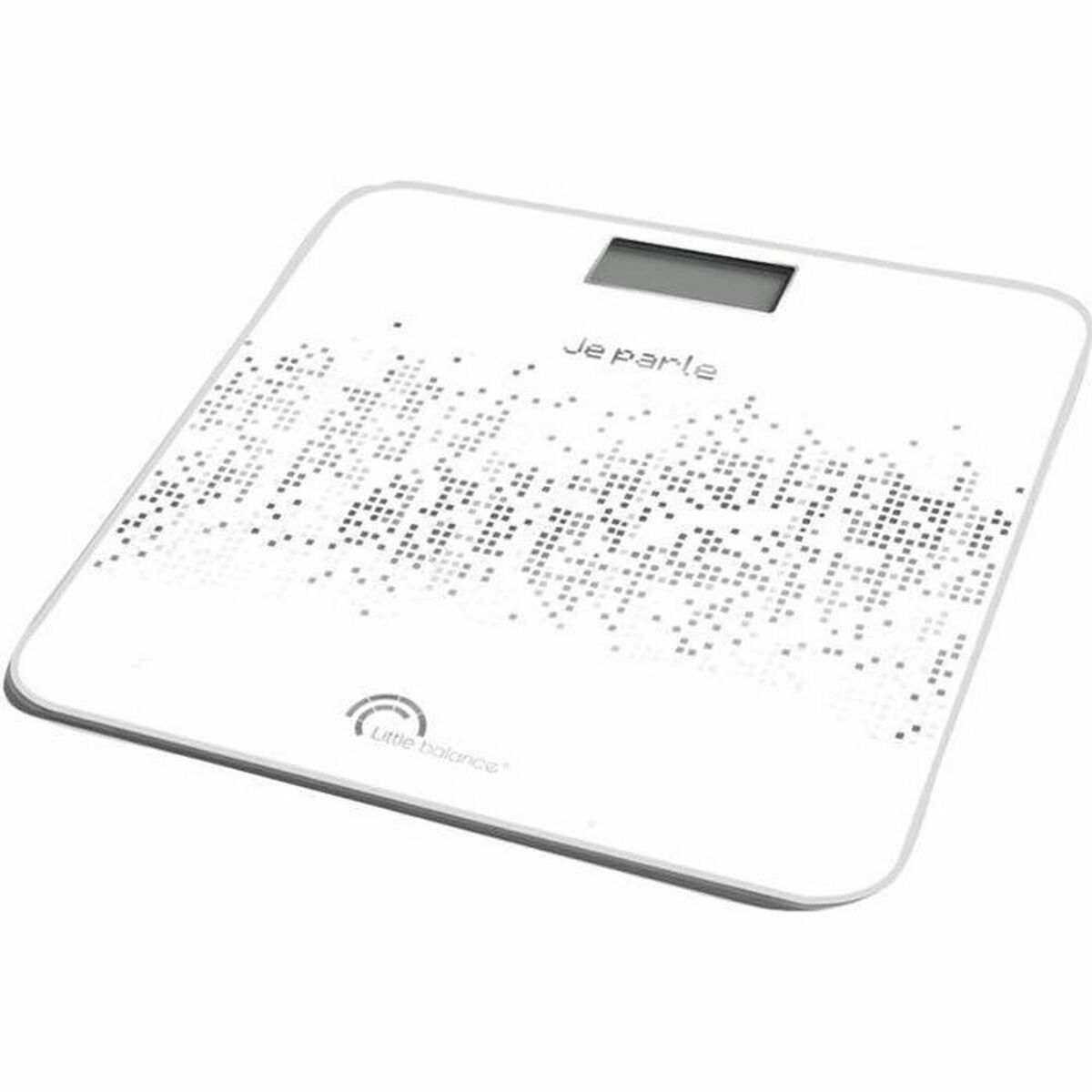 Digital Bathroom Scales Little Balance Talking Voice White Black Tempered Glass Digital Bathroom Scales Little Balance Talking Voice White Black Tempered Glass