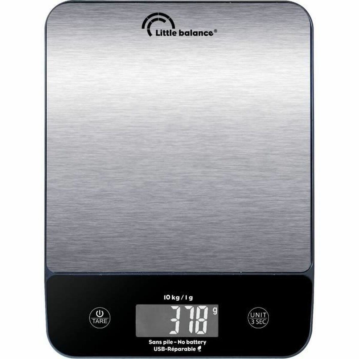 kitchen scale Little Balance 10 kg Silver 23,8 x 17,3 cm kitchen scale Little Balance 10 kg Silver 23,8 x 17,3 cm