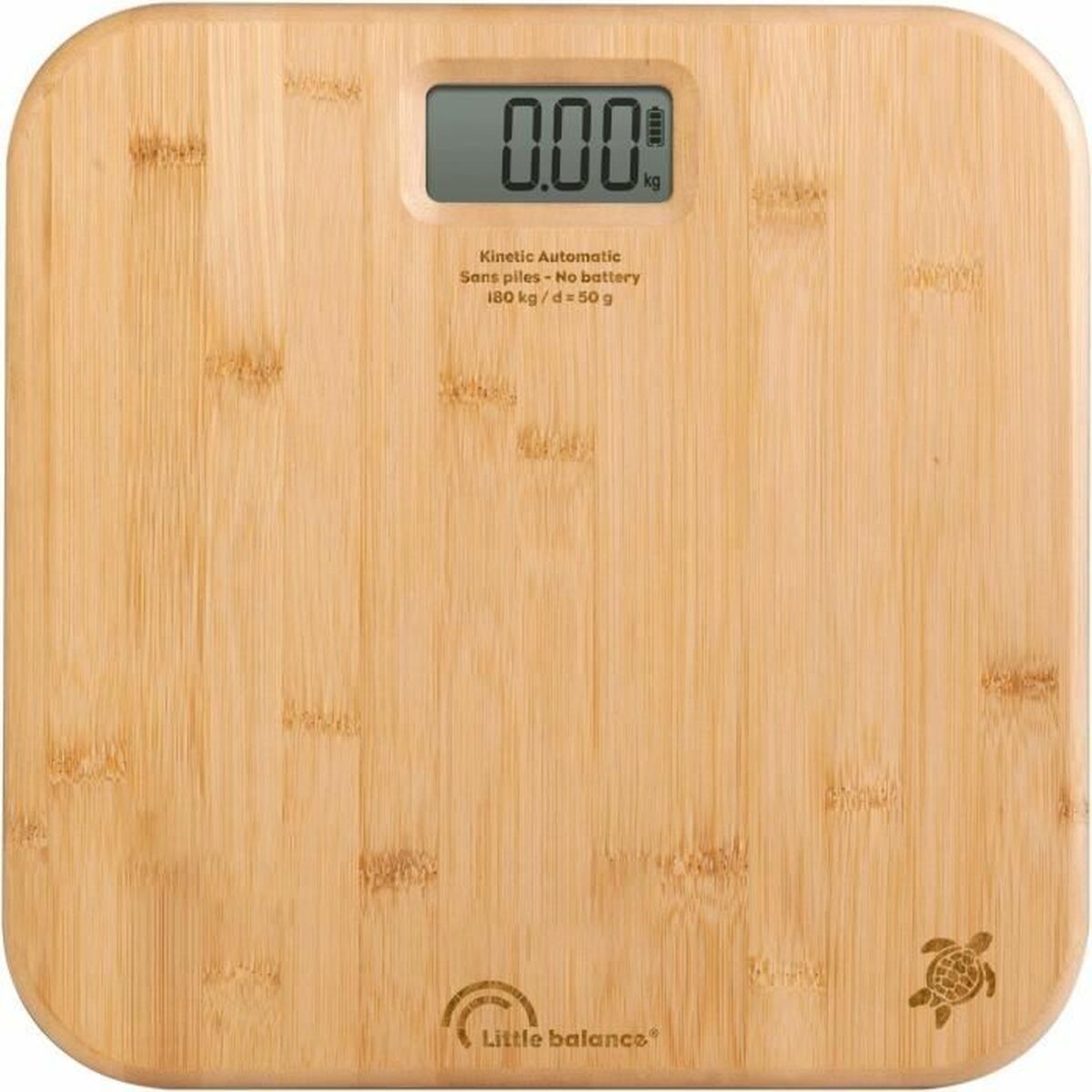 Digital Bathroom Scales Little Balance Automtica Kinetic Bamboo